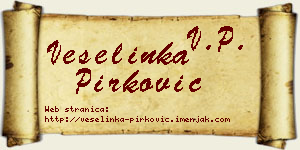 Veselinka Pirković vizit kartica